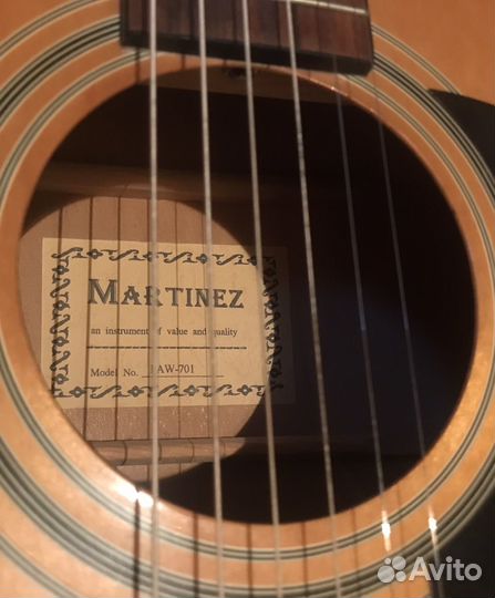 Акустическая гитара martinez 701