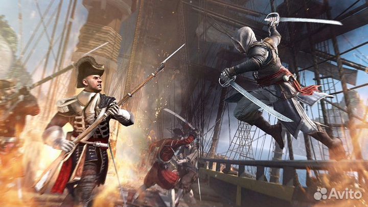 Assassin's Creed IV: Черный Флаг диск для PS4