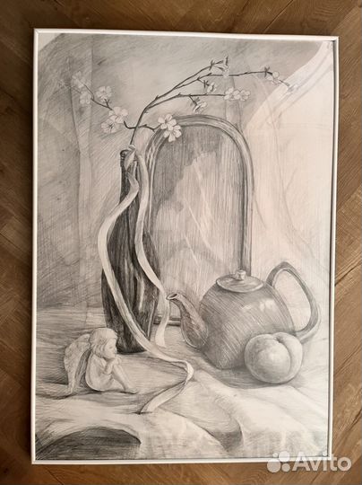 Картина Натюрморт с ангелом