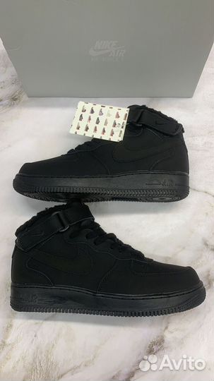 Кроссовки Nike air force 1 зимние с мехом