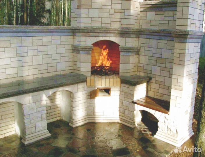 Барбекю, печь барбекю, барбекю зона