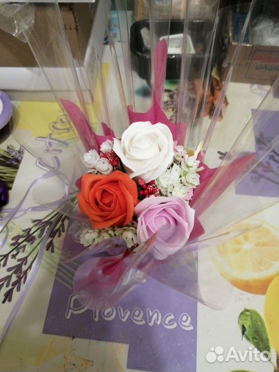 Букет цветов из мыла