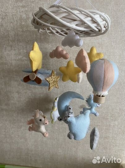 Детский мобиль ручной работы