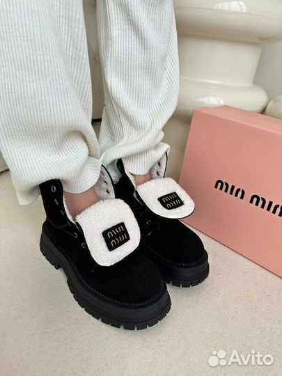 Ботинки зимние женские MIU MIU 36-41