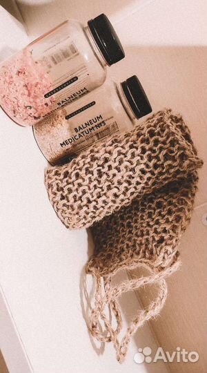 Мочалка ручной работы из джута