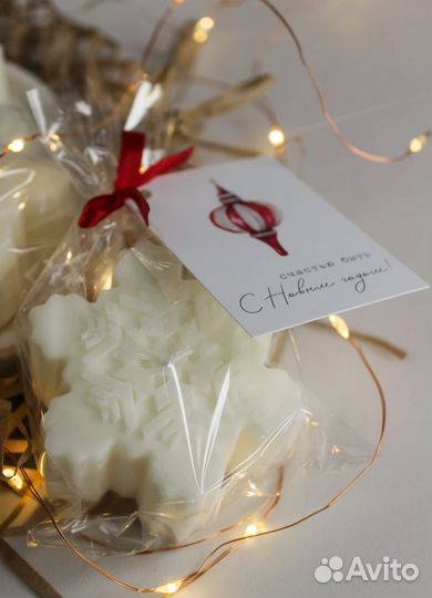 Свечи новогодние Свеча снежинка