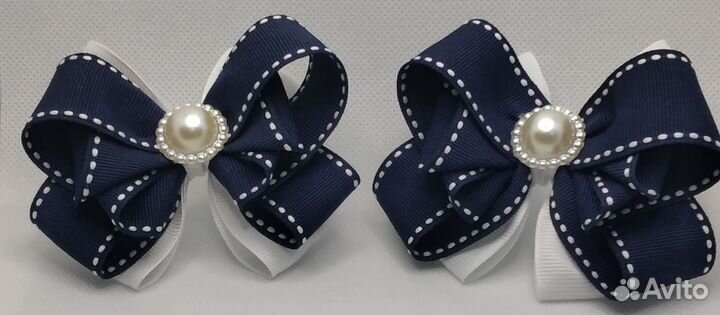 Бантики ручной работы на резинке