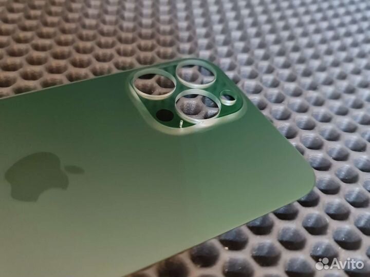 Заднее стекло iPhone 13 Pro Max зеленое (orig)