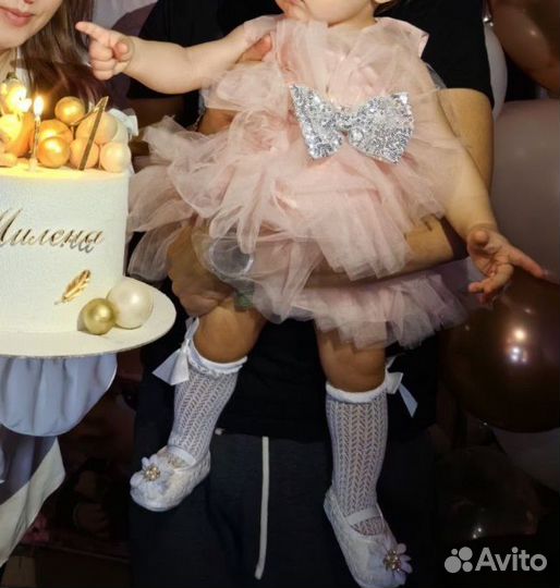 Детское праздничное платье 9-12 мес