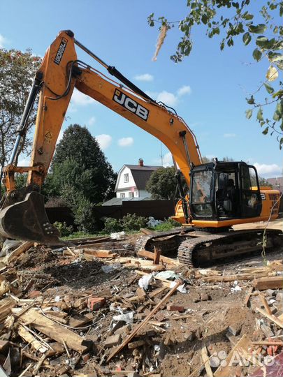 Услуги гусеничного экскаватора JCB