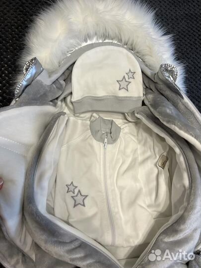 Комплект на выписку серебро(перламутр)