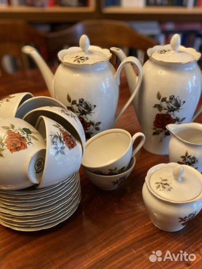 Чайный сервиз роза kahla гдр
