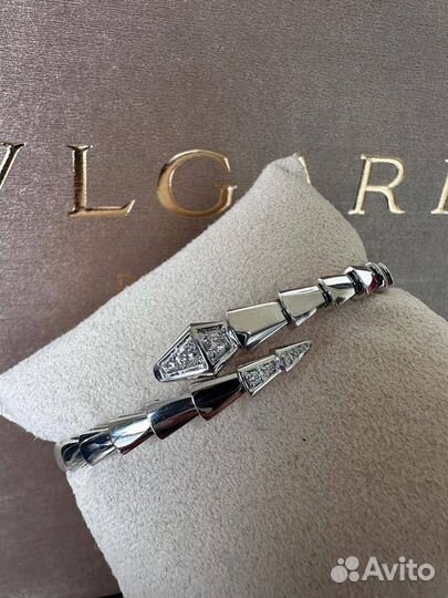 Золотой браслет булгари бриллианты