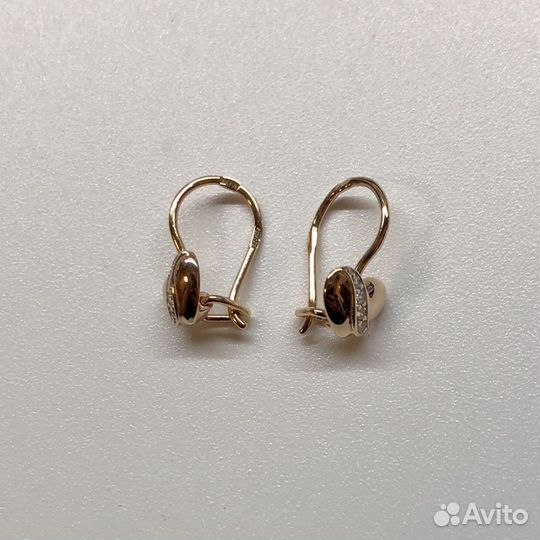 Золотые серьги 585 пробы