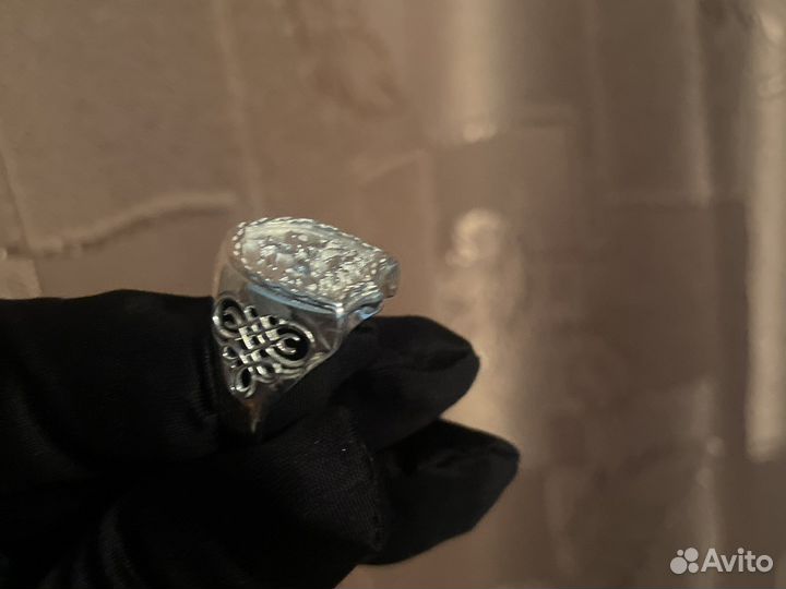 Кольцо серебро