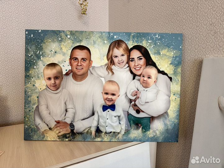 Портрет на холсте по фото