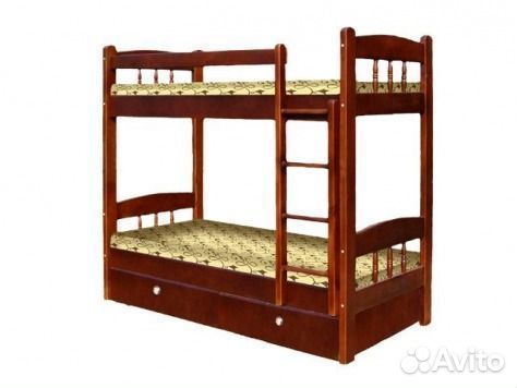 Кровать двухъярусная массив