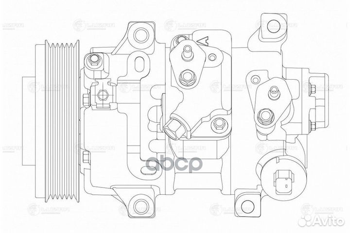 Компрессор кондиционера toyota corolla E15 1.6