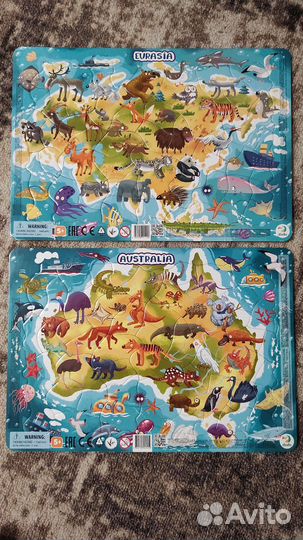 Пазлы на подложке