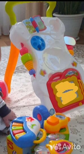 Ходунки детские каталка игровая музыкальная