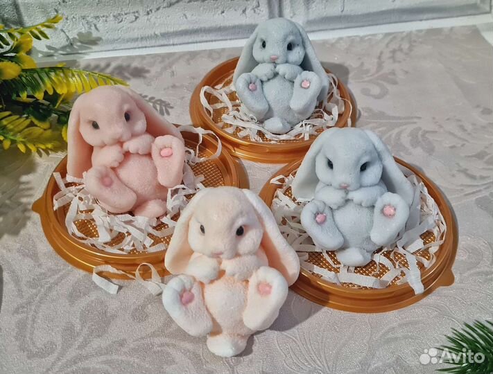 Фигурки из мыла / мишка /кролик/дракоша