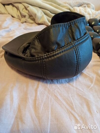 Мужская кожаная кепка осения