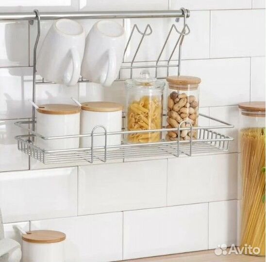 Рейлинговая кухонная система и полки на рейлинг