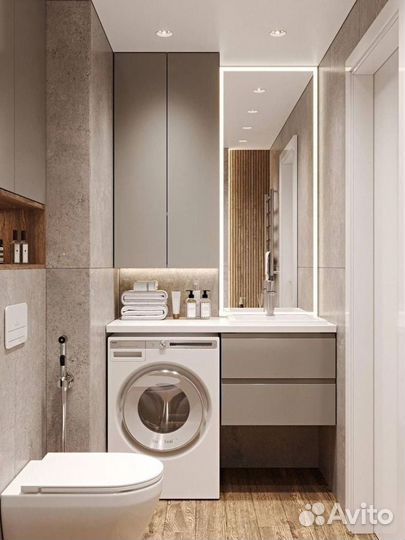 Тумбы и шкафы в санузел под заказ