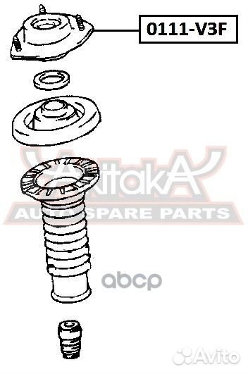 Опора амортизатора перед прав/лев 0111V3F asva