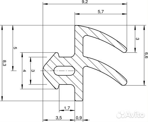 Уплотнительная резинка для пластиковых окон Rehau