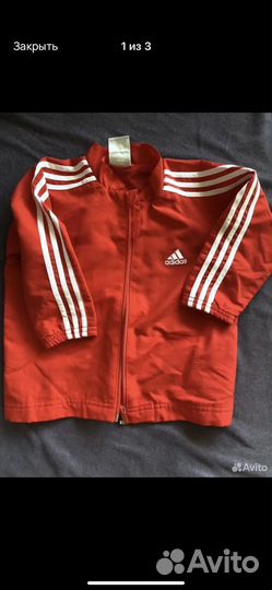Спортивный костюм adidas детский 92