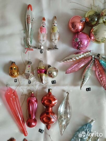 Игрушки для ёлки Винтаж СССР