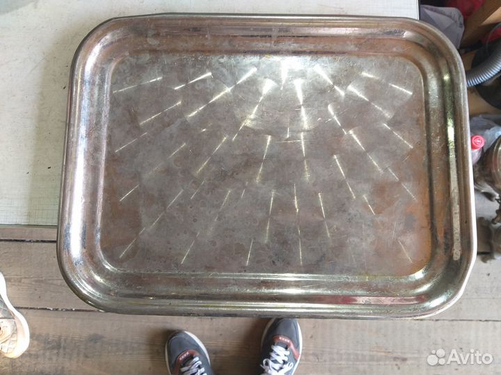 Поднос для самовара. Кольчугино. Мельхиор