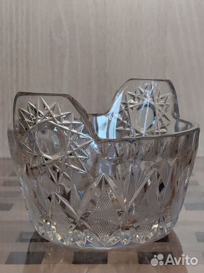 Винтажная хрустальная конфетница, СССР