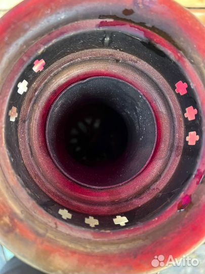 Самовар на дровах медный