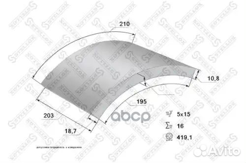 Накладки торм.с заклепк.stdувеличен ресурс 19557