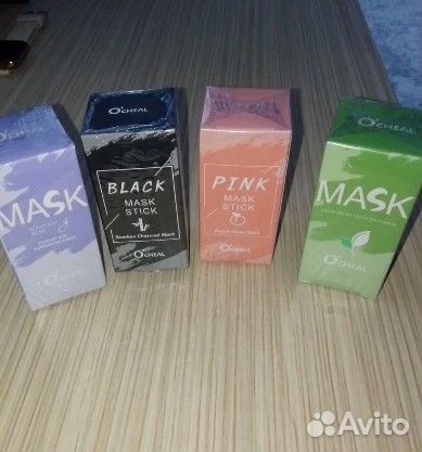 Маска для лица. Глиняная маска в стиках