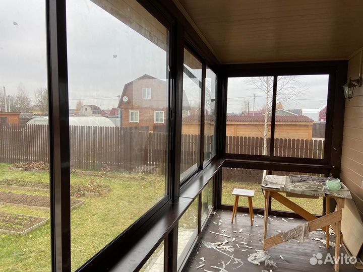 Остекление веранд террас