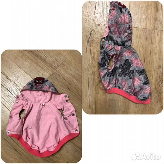 Плащ-дождевик и шлейка для чихуахуа