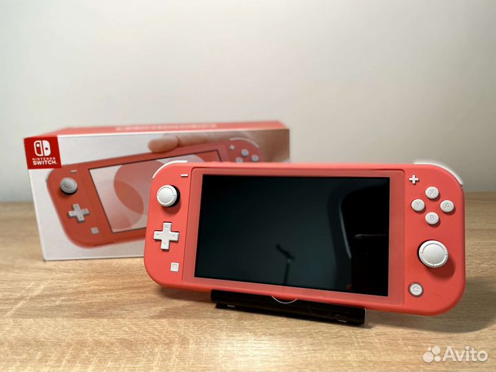 Новая Nintendo switch lite розовая 128 gb прошитая
