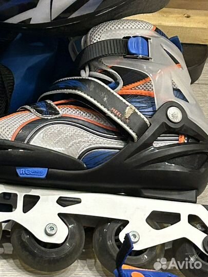 Ролики reaction 6 in 1 36 размер, полная защита