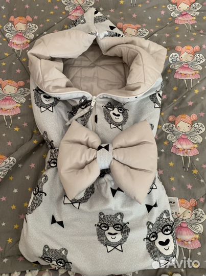 Конверт на выписку, для прогулок Крошка енот