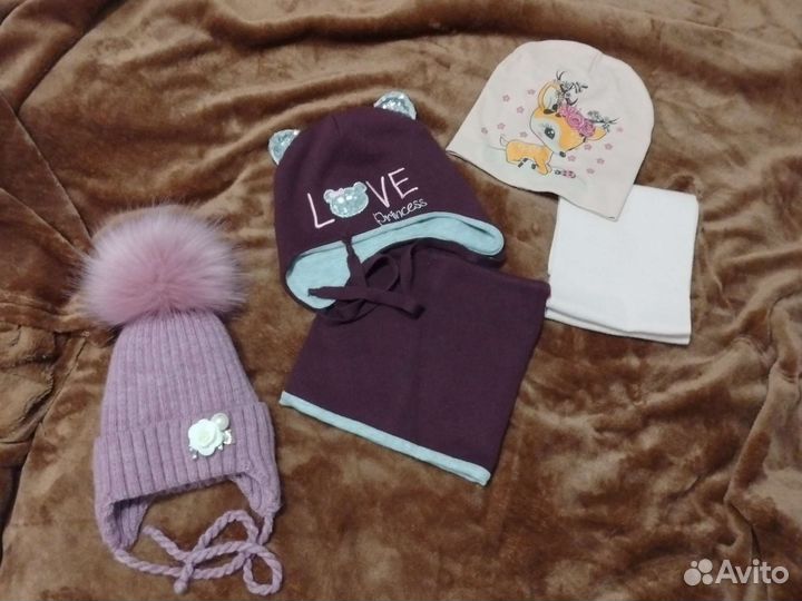 Комплект шапка, шарф