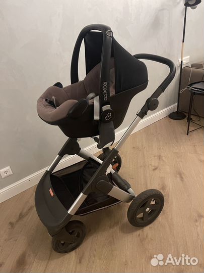 Коляска stоkkе trаilz и автокресло maxi-cosi 0+