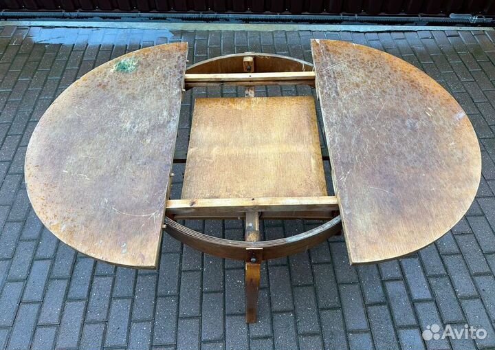 Стол круглый письменный обеденный раскладной №1мм