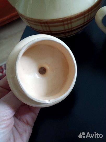 Винтажный чайно-кофейный сервиз СССР фаянс