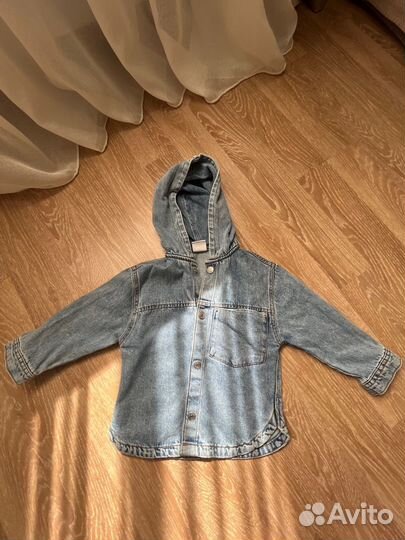 Джинсовая куртка zara для мальчика 92