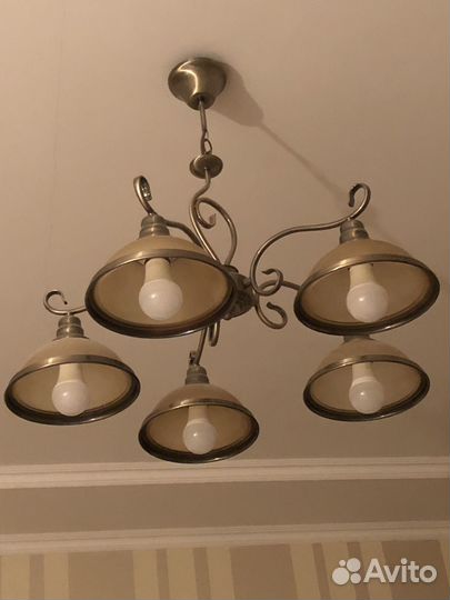 Люстра потолочная подвесная бу