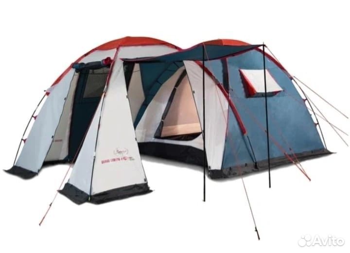 Палатка туристическая 4 местная с тамбуром, б/у