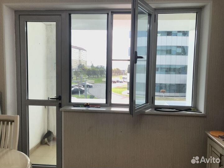 Балконная дверь с окном, Б/У, утепленный вариант